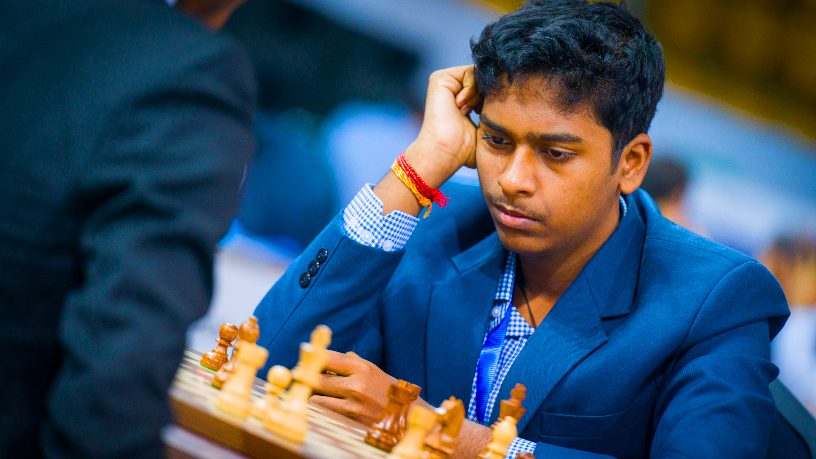 Pranav Venkatesh during the FIDE World Rapid and Blitz Championship in Almaty